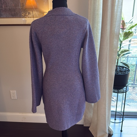 APPARIS Karl Marled Knit Mock-Neck Sweater Dress - Size Medium - Picture 5 of 8